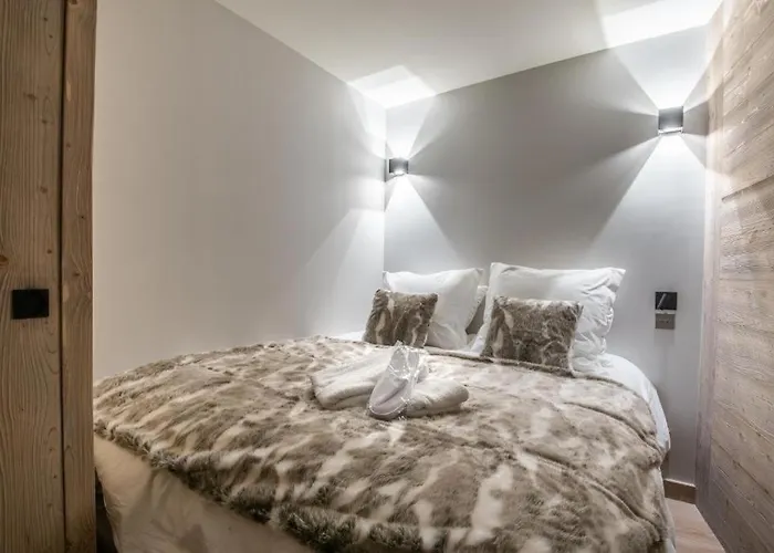 شقة Luxueux Skis Aux Pieds, Jacuzzi Privatif كورشوفيل